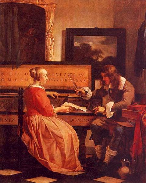 Gabriel Metsu The Music Lesson China oil painting art